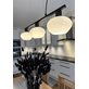Aneta Lighting Bell Pendel 3:A Rak Svart-Opalvit Utgått