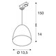 Slv By Bellalite Para Cone 14Cm Pendel För 3-Fasskena Vit/Guld Utgått