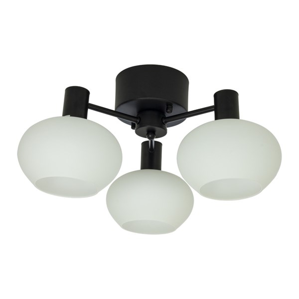 Aneta Lighting Bell Takplafond 3:A Rund Svart-Opalvit Utgått