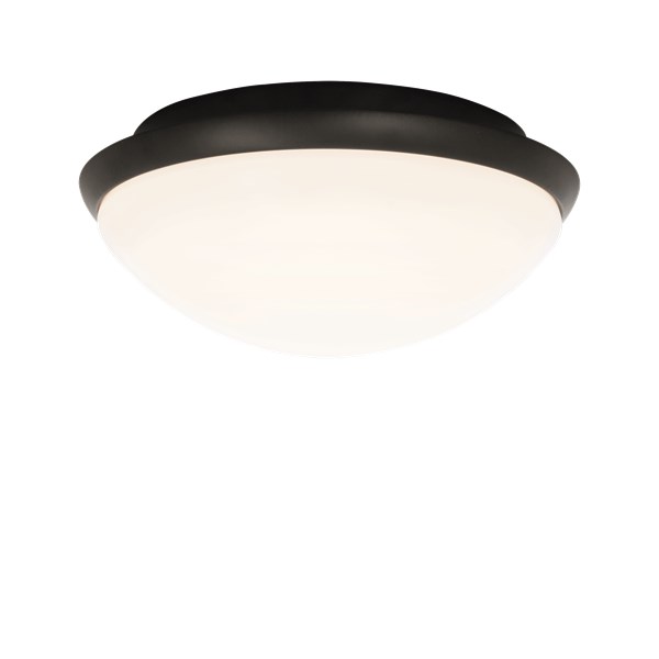 Aneta Lighting SIRACUSA plafond bad, svart ej dimbar