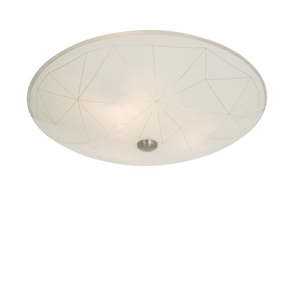 Aneta Lighting Sektor Plafond 42Cm Blankvit/Stål