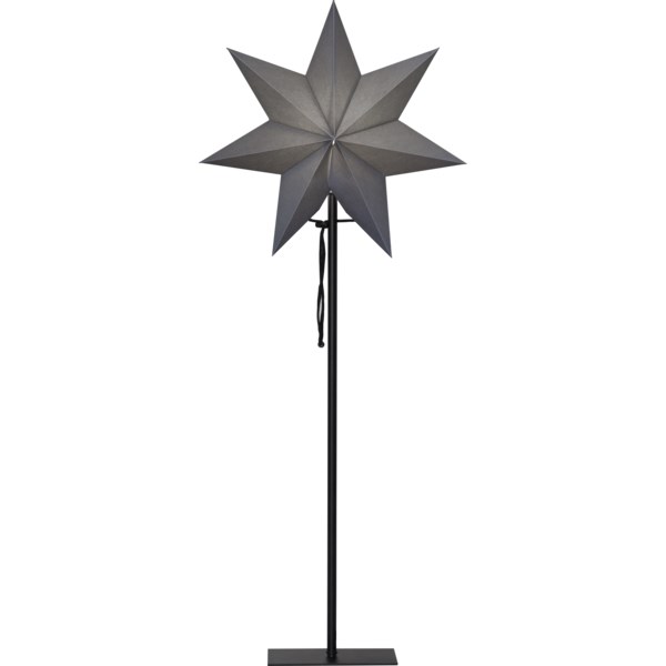 Star Trading Ozen Stjärna på fot 34cm, grå