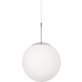Konsthantverk Glob taklampa 25 cm, Opalvit och krom