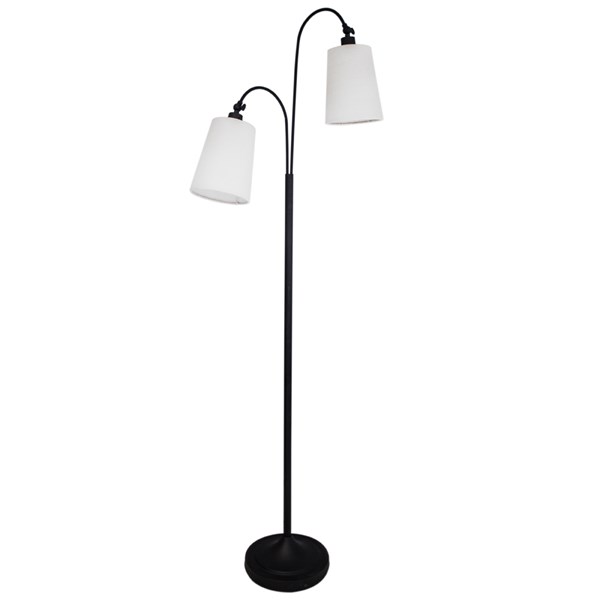 By Rydéns Duetto Golvlampa Sandsvart Inkl Skärmar Vit