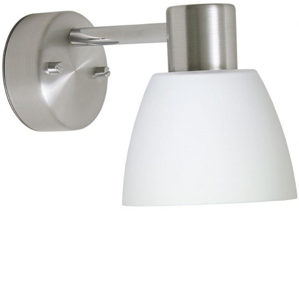 Belid V5294 Bizzo 1:A Vägglampa Alu/Opal Ip21