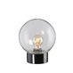 Ifö Electric Classic Glob Rak Svart/Klarglas 200mm Ip54