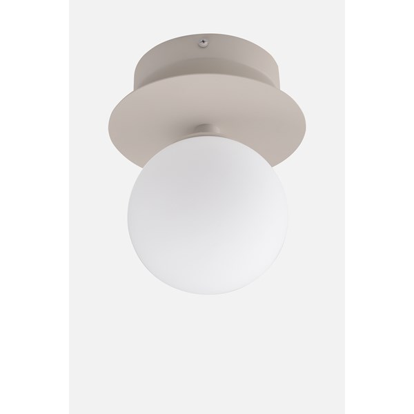 Globen Lighting Art Deco 24 Väggplafond/Takplafond Ip44 Mud/Vit