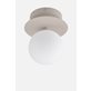 Globen Lighting Art Deco 24 Väggplafond/Takplafond Ip44 Mud/Vit