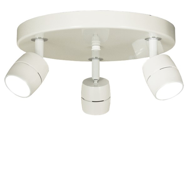 Aneta Lighting LUMI takspot, rund 3:a, vit