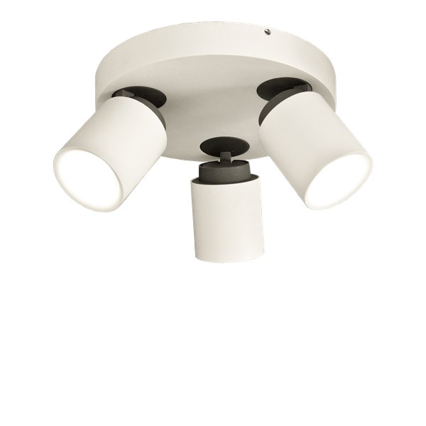 Aneta Lighting ROLLO takspot, rund 3 vit