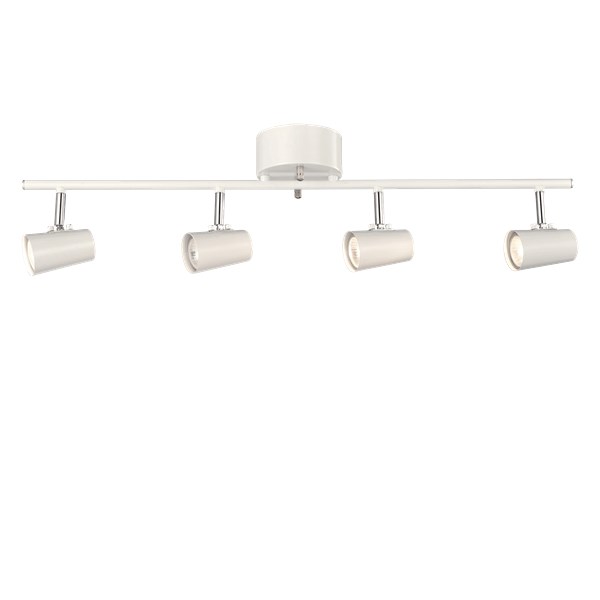 Aneta Lighting PILOT takspot, rak 4:a vit