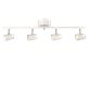 Aneta Lighting PILOT takspot, rak 4:a vit