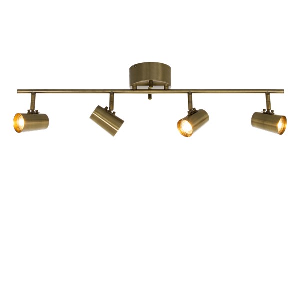 Aneta Lighting PILOT takspot, rak 4 antik