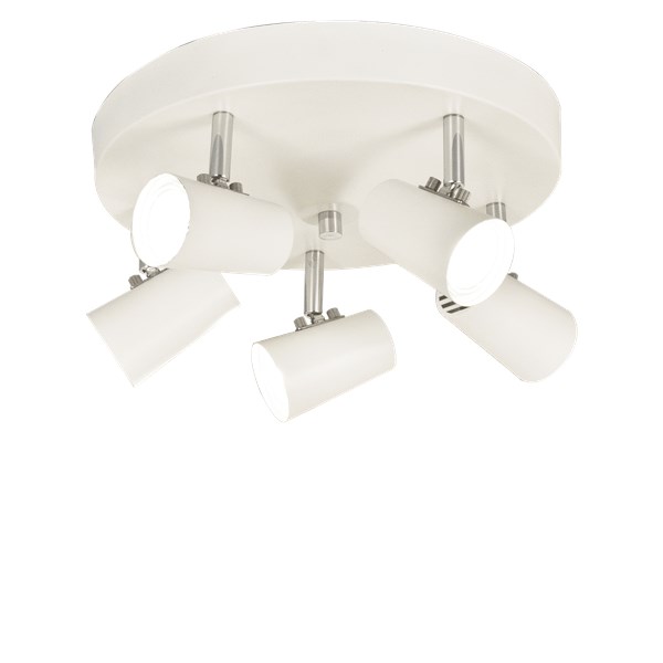 Aneta Lighting PILOT takspot, rund 5:a vit