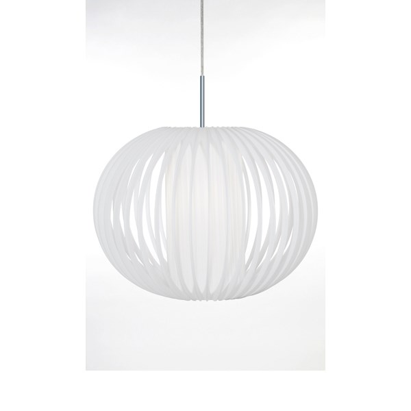 Globen Lighting Plastband Taklampa Xl Krom/Vit 50Cm Utgått