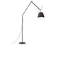 Artemide Tolomeo Mega Golv Svart Med Svart 36 Satinskärm Dimmer