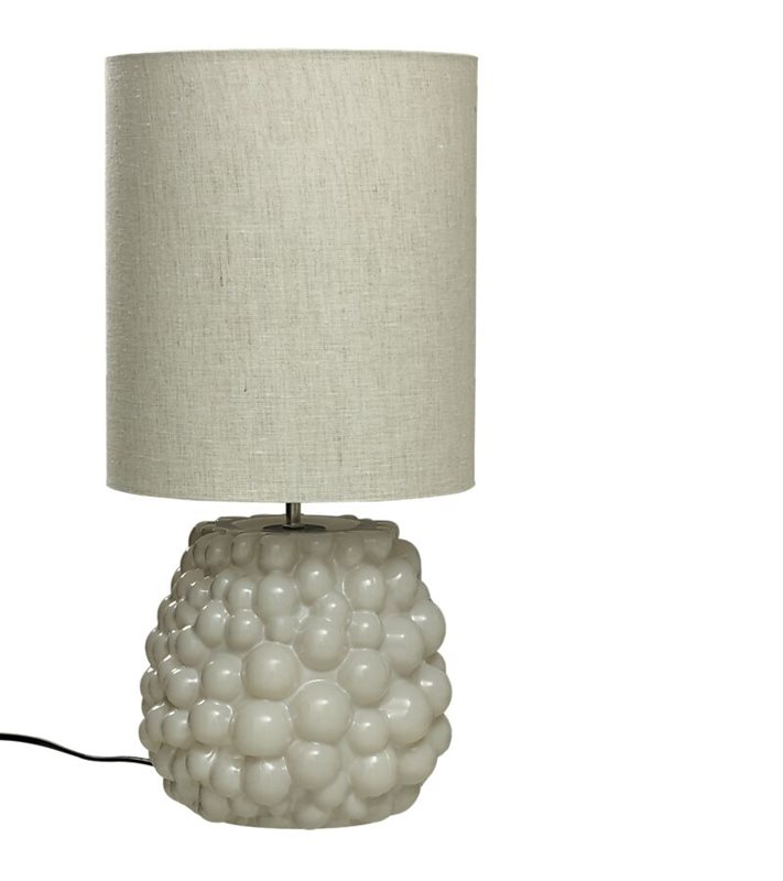 Aneta Lighting Bubbles bordslampa, naturvit med beige skärm