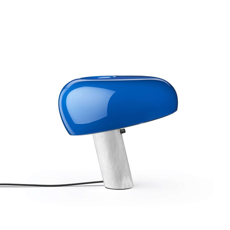 Flos Snoopy Bordslampa från Flos, blå (Navy blue) & marmor