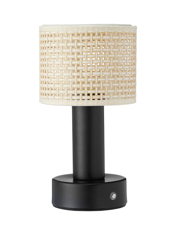 Pr Home Tiara Uppladdningsbar Bordslampa, Svart och rotting