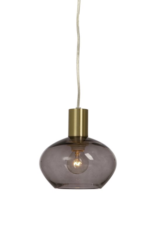 Aneta Lighting Bell Fönsterlampa, Matt mässing och rökfärgad