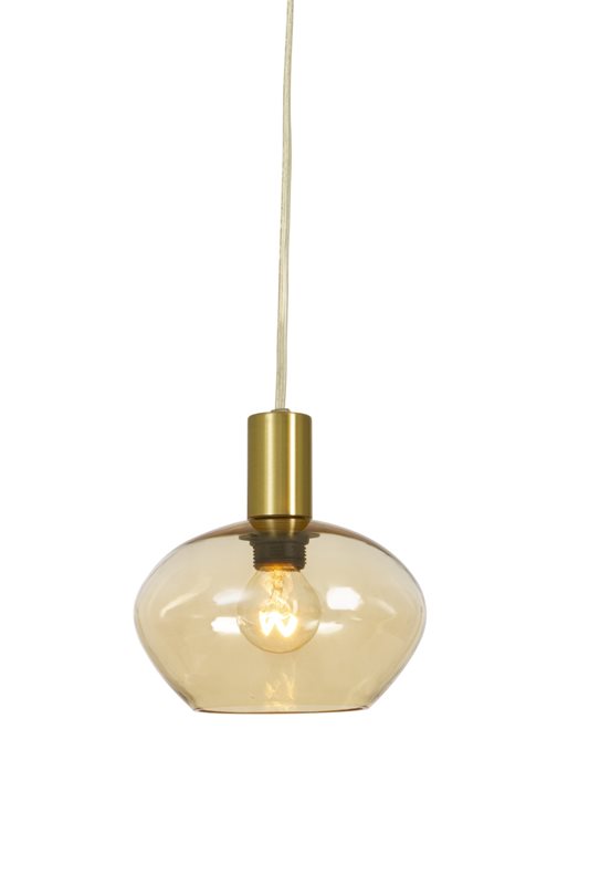 Aneta Lighting Bell Fönsterlampa, Matt mässing och amber