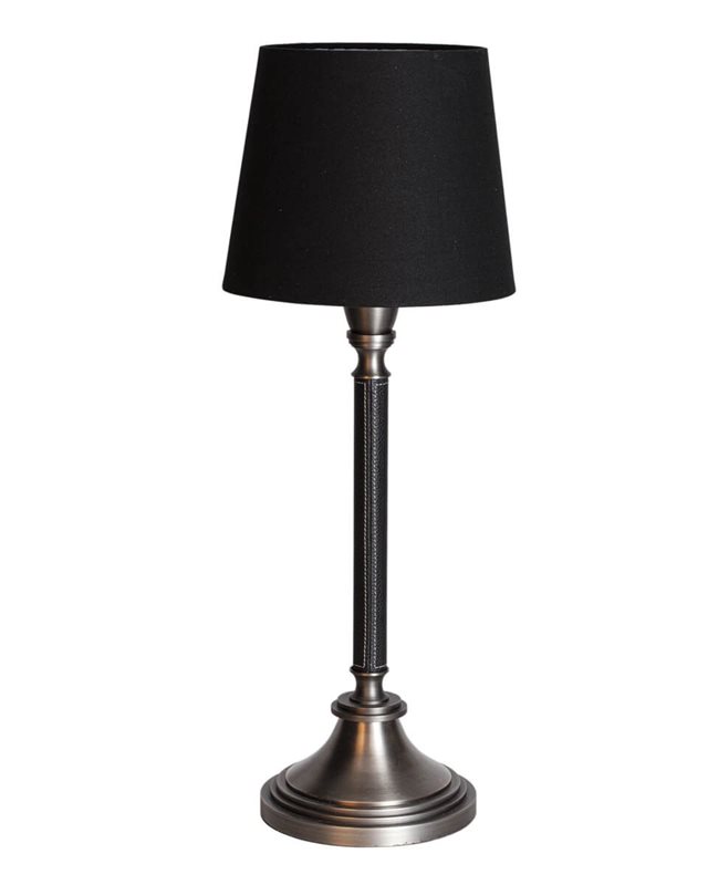 By Rydéns Dinant Bordslampa H60 Cm, Antik Med Svart Skärm