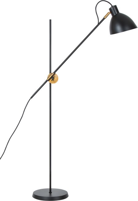 Konsthantverk Kh#1 Golvlampa Svart/Mässing