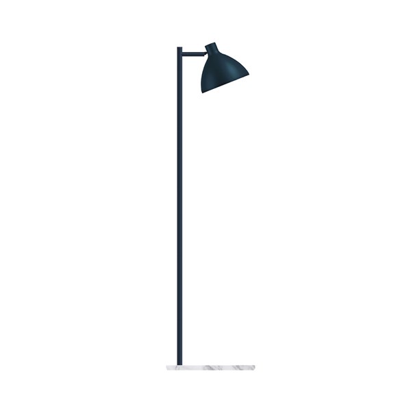 Westal Ark Micro Golvlampa, Pulverlackad stål & marmor
