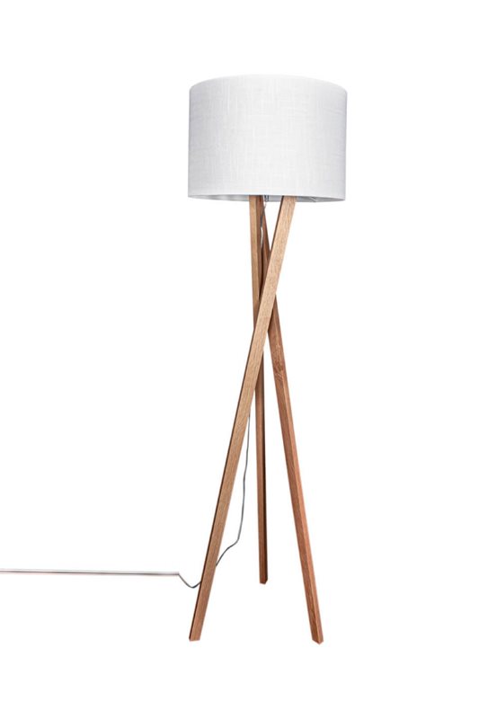 By Rydéns Vega Golvlampa, Ek & Vit