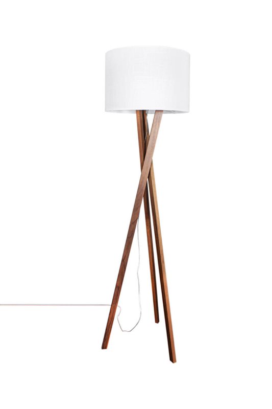 By Rydéns Vega Golvlampa, Valnöt & Vit