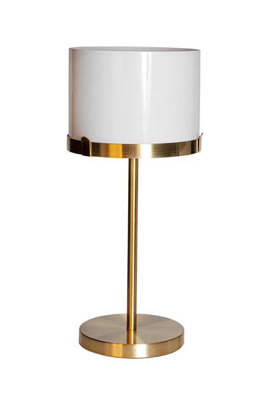 By Rydéns Marcel Bordslampa 55 cm, Mässing och vit