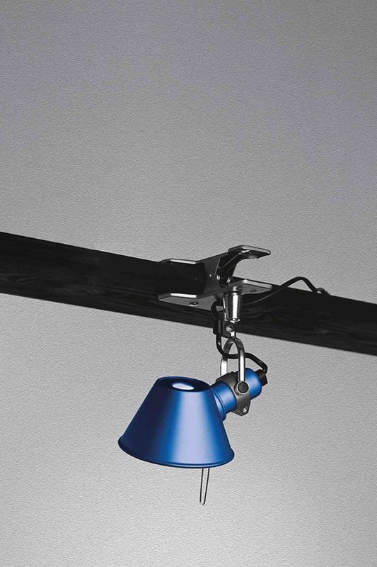 Artemide Tolomeo Micro Pinza Klämspot, Mörkblå