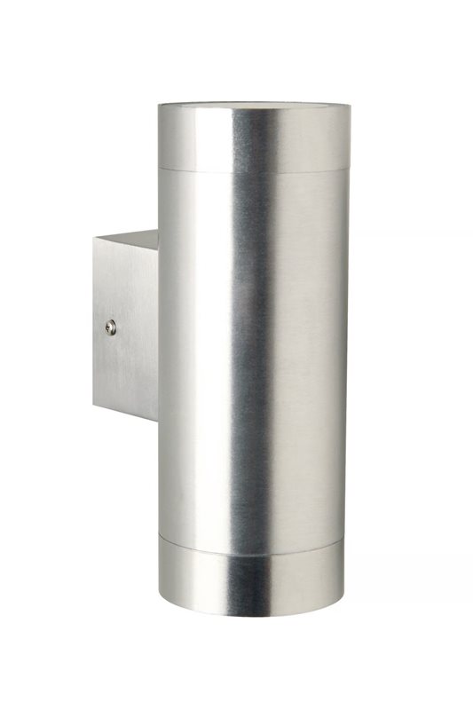 Nordlux Tin Maxi Dubbel vägglampa utomhus IP54, Aluminium