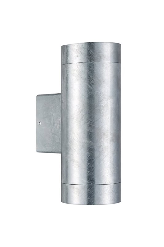 Nordlux Tin Maxi Dubbel vägglampa utomhus IP54, Galvaniserad Stål