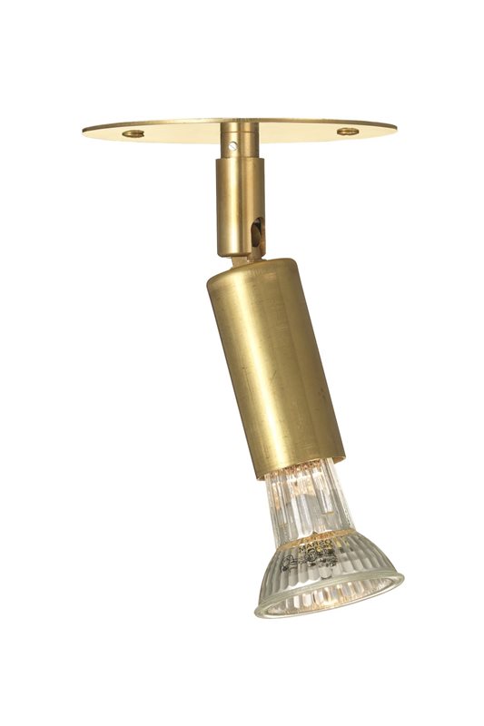 Örsjö Star 1 Tak/Vägg Med Platta Råmässing Fast Installation