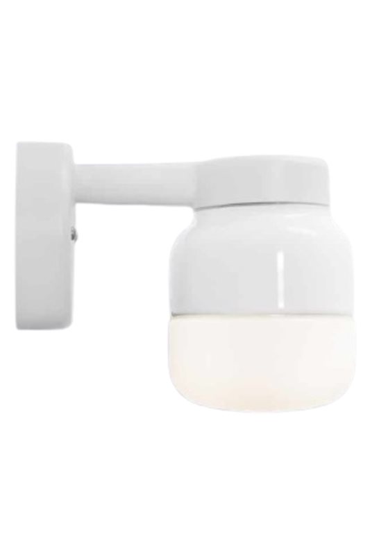 Ifö Electric Ohm Wall 100/150, Vit och opalvitt glas