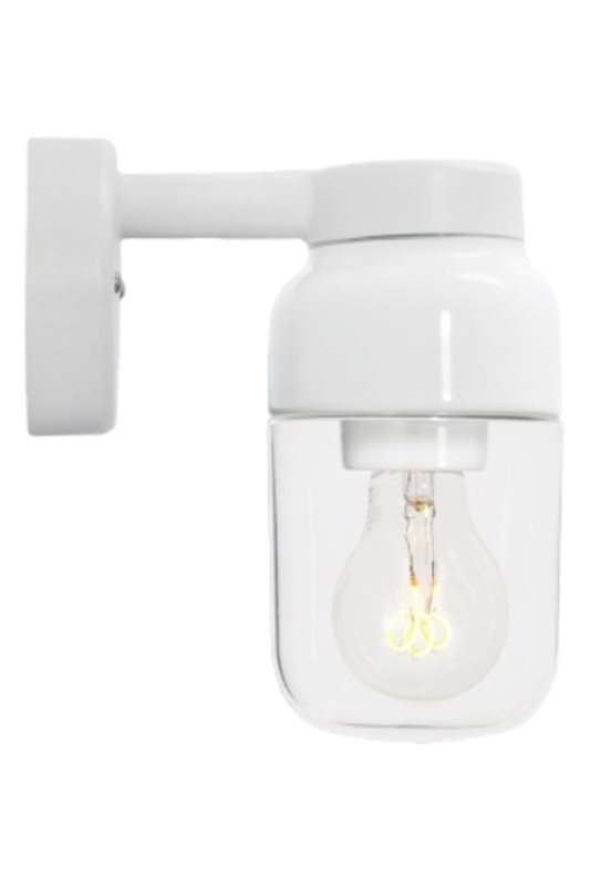 Ifö Electric Ohm Wall 100/210, Vit och klarglas