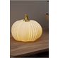 Star Trading Pumpkin LED-pumpa i porslin 15 × 12 cm, vit