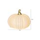 Star Trading Pumpkin LED-pumpa i porslin 15 × 12 cm, vit
