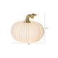 Star Trading Pumpkin LED-pumpa i porslin 17 × 15 cm, vit