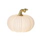 Star Trading Pumpkin LED-pumpa i porslin 17 × 15 cm, vit