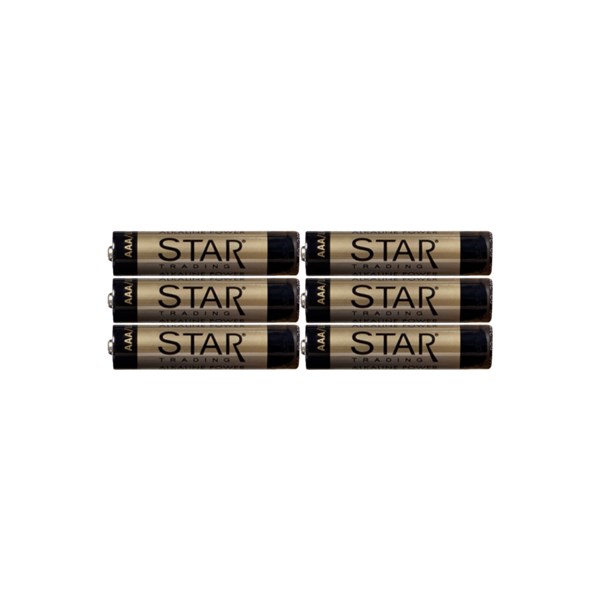 Star Trading AAA batterier 1,5V Alkaline 6-pack