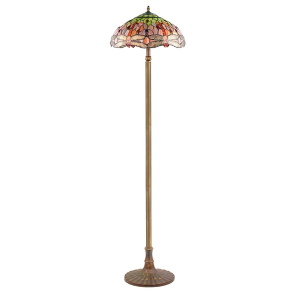 Norrsken Design Trollslända Tiffany golvlampa, Harmoni