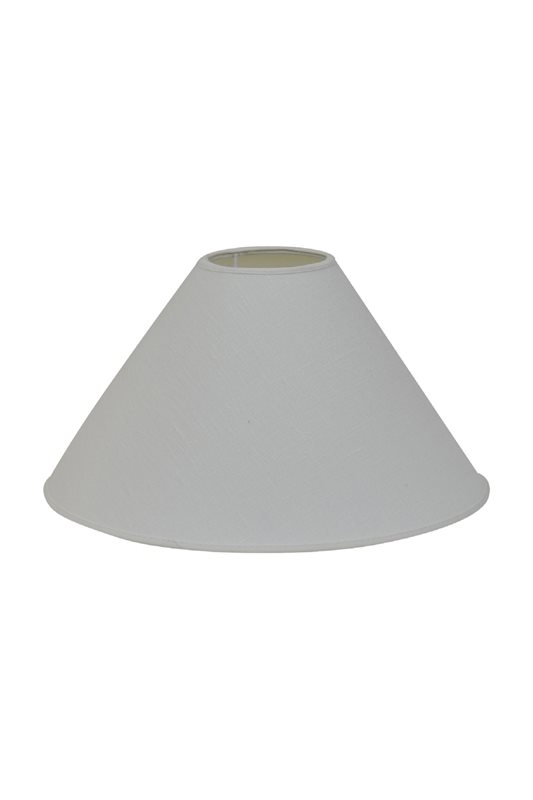 Hallbergs Belysning Carolin lampskärm 25 cm, Vit