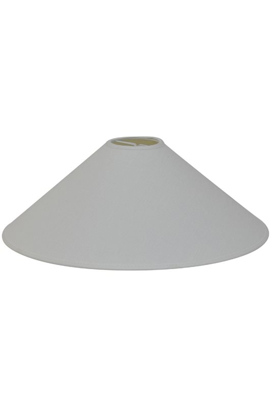 Hallbergs Belysning Carolin lampskärm 50 cm, Vit Linne