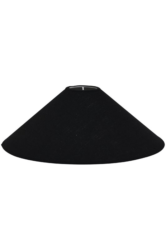 Hallbergs Belysning Carolin lampskärm 50 cm, Svart Linne