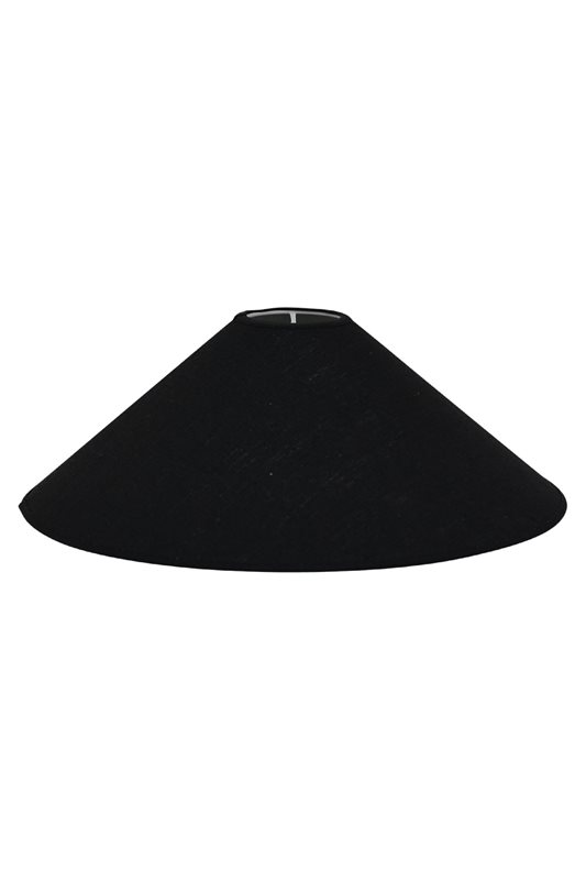 Hallbergs Belysning Carolin lampskärm 35 cm, Svart Linne