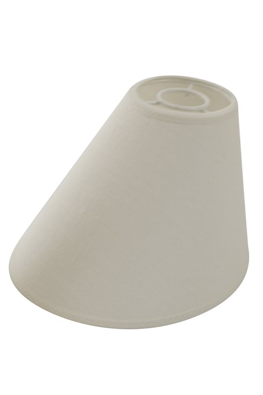 Hallbergs Belysning Carolin toppringskärm sned, Vit