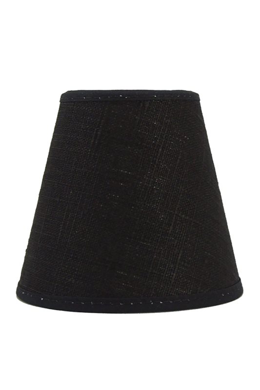 Hallbergs Belysning Carolin Lampettskärm Linne, Svart