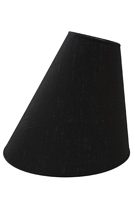 Hallbergs Belysning Carolin toppringskärm sned, Svart